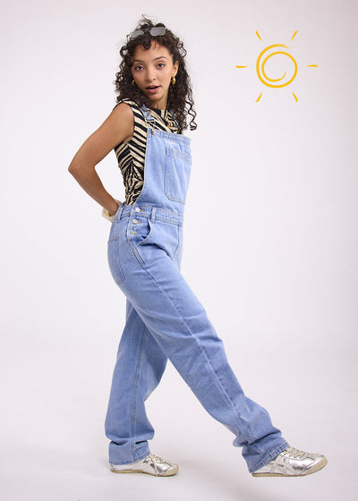 Salopette Vintage bleue clair