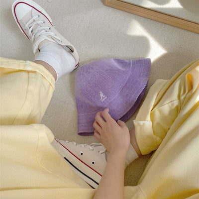 DenimHängselbyxor <br> Pastellgul