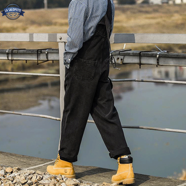 DenimHängselbyxor <br> Rameau Svart