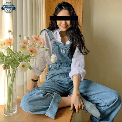 Salopette Jean à Passants