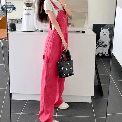 Salopette Pink en Denim
