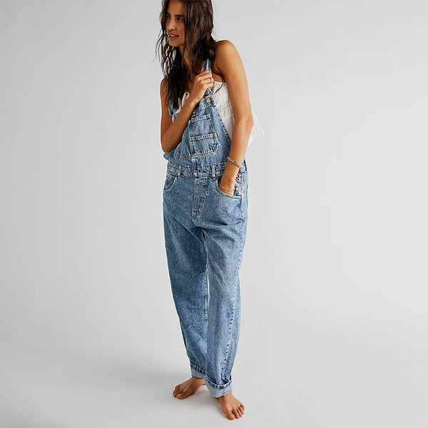 Jeans Hängselbyxor Bleka Alice