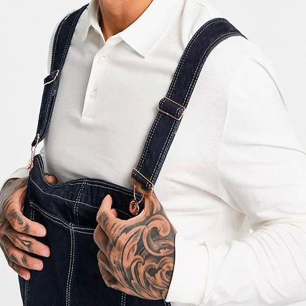 Hängselbyxa Jean<br> Extra Large Miko