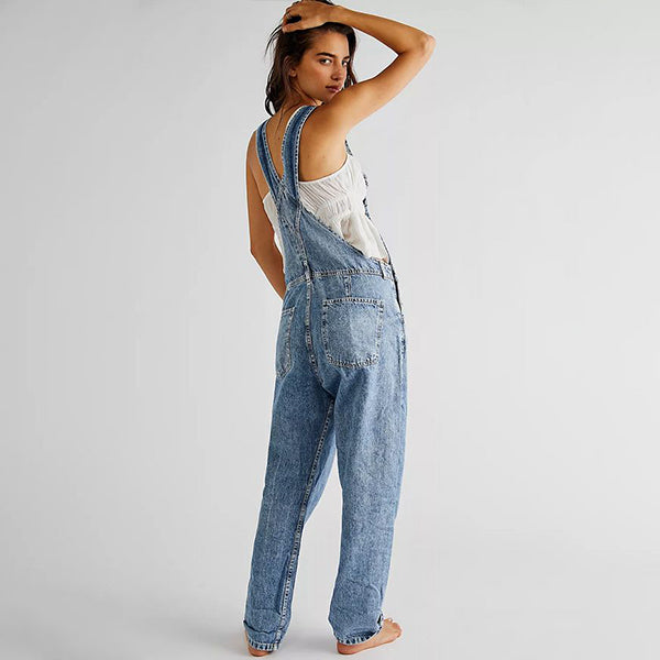 Jeans Hängselbyxor Bleka Alice