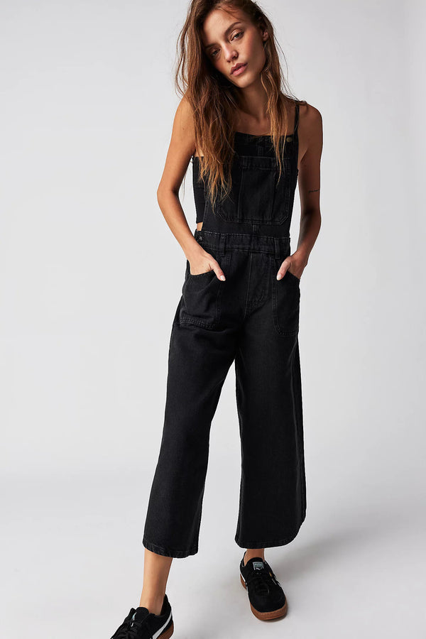 Raven Wide Pants Hängselbyxor