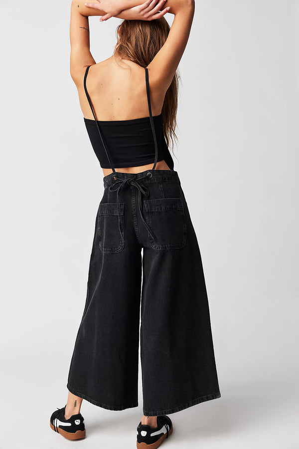 Raven Wide Pants Hängselbyxor