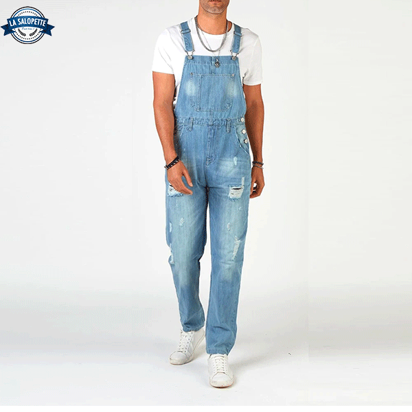 Jeans Hängselbyxor Faded Reaper