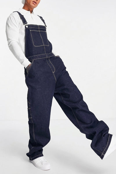 Salopette Streetwear Bleu Foncé
