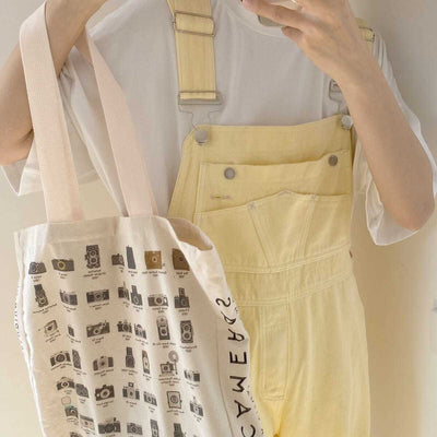 DenimHängselbyxor <br> Pastellgul