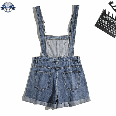 Hängselbyxor  Shorts<br> Electra blå jeans