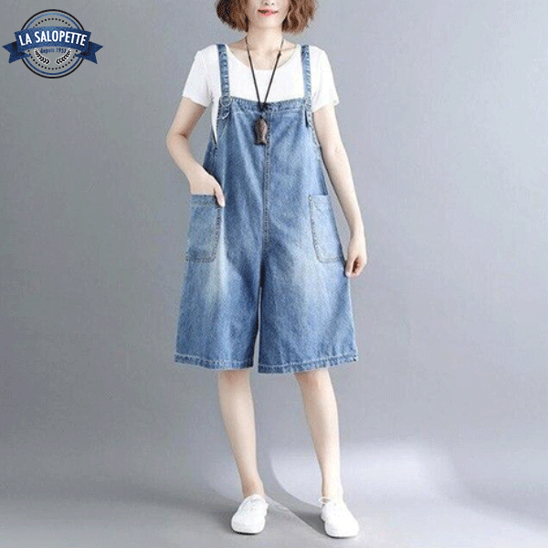 Denimhängselbyxor Stor Yasazuke