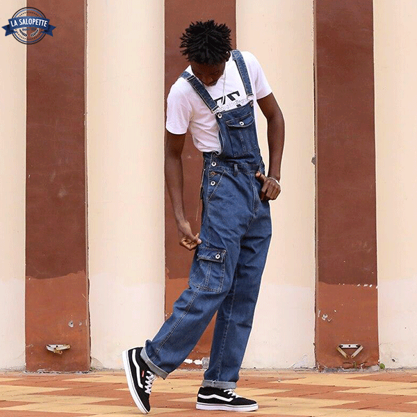 Denimhängselbyxor  från Vogue från 90-talet