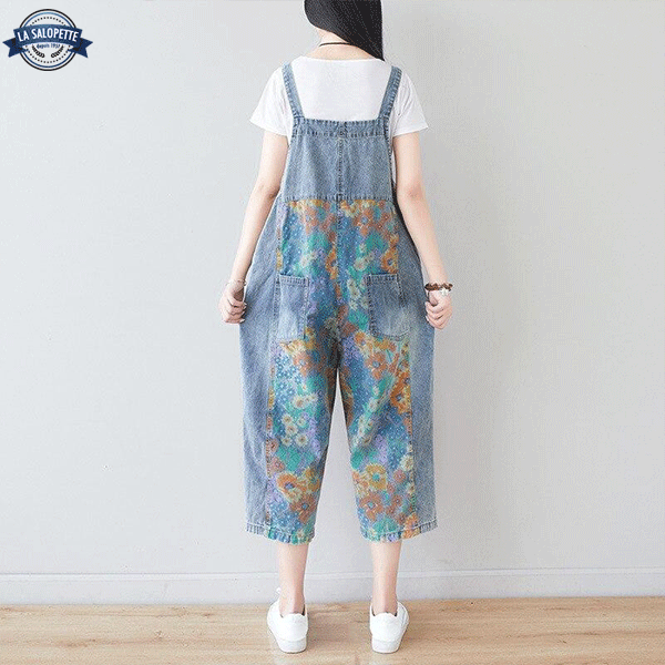 Vintage Hängselbyxor Boho Flowers Hana