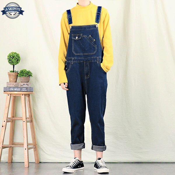 Denimhängselbyxor av Minion Stuart