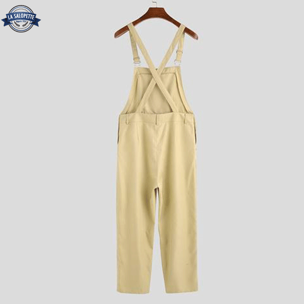 Denimhängselbyxor Beige Columbia