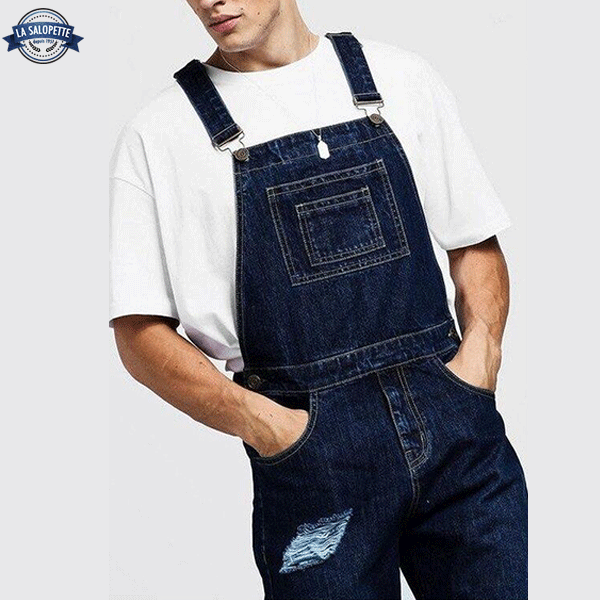 Jeans Hängselbyxor 90-talstrend