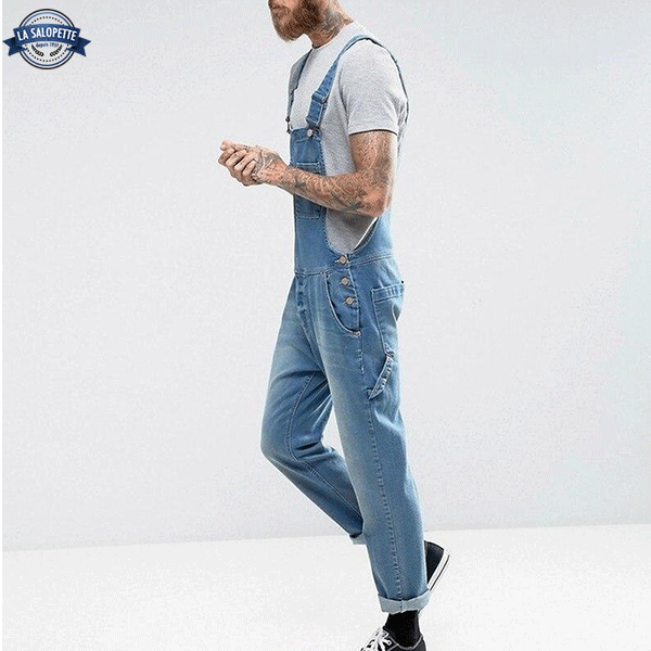Denimhängselbyxor Klänning Modern