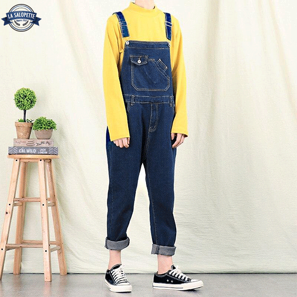 Denimhängselbyxor av Minion Stuart