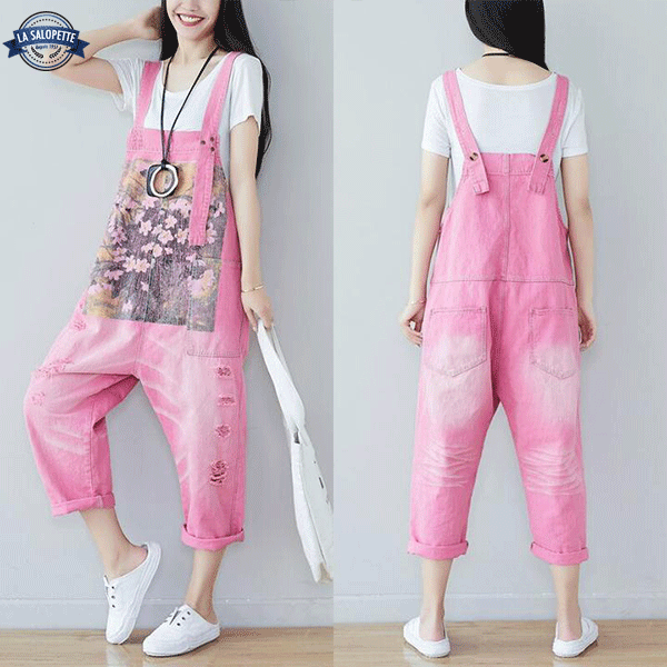 Denimhängselbyxor Rose Matsuyama