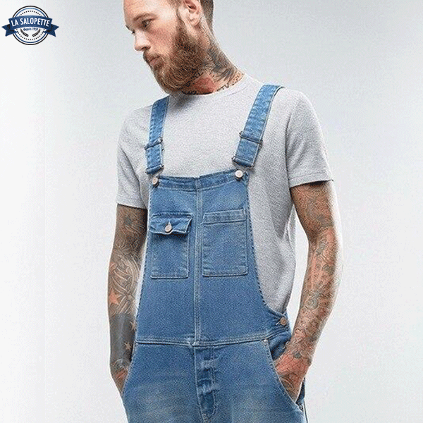 Denimhängselbyxor Klänning Modern