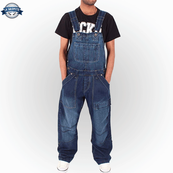 Jeans Hängselbyxor Lös kula