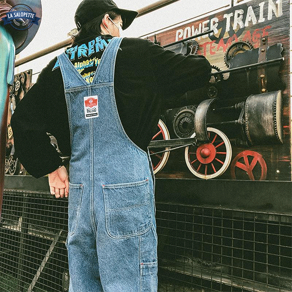 Denimhängselbyxor Moderna Klein