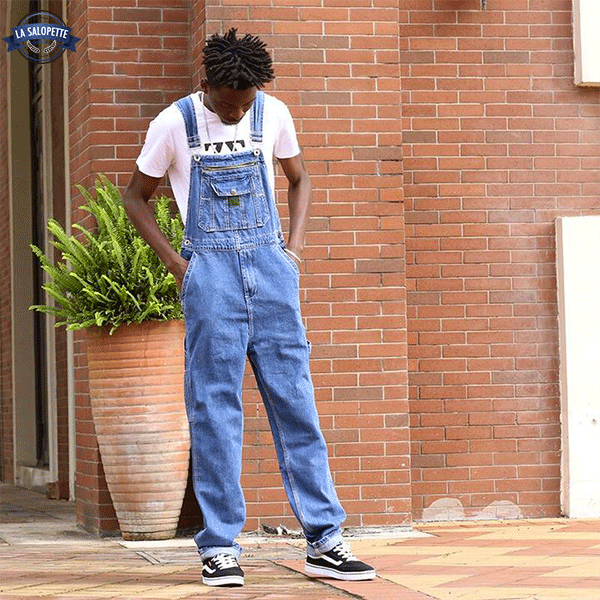 Denimhängselbyxor Salsa ostron