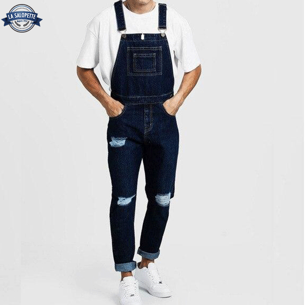 Jeans Hängselbyxor 90-talstrend