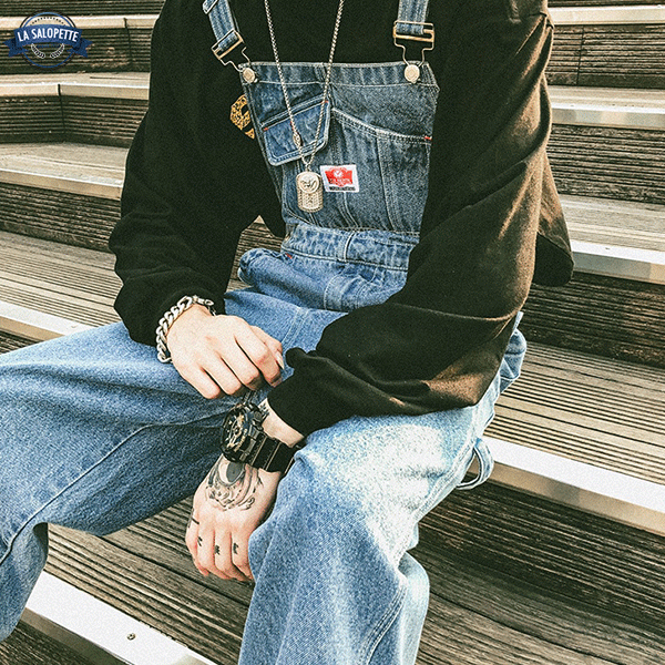 Denimhängselbyxor Moderna Klein