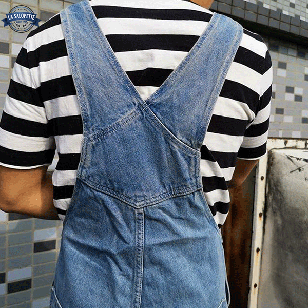 Denimhängselbyxor Kobe Man med Hem